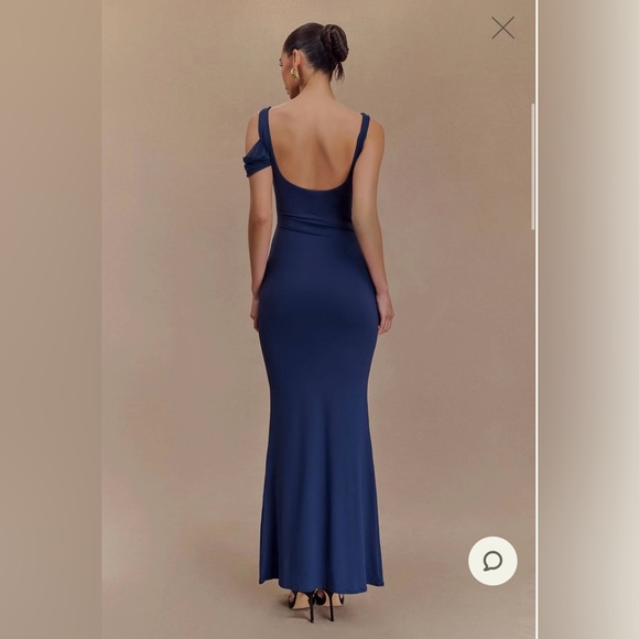 Meshki Navy One-Shoulder Gown - Picture 2 of 2